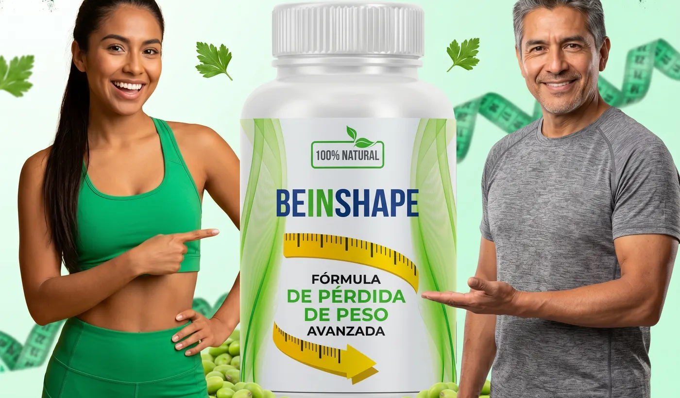 Pareja en forma recomendando BeInShape